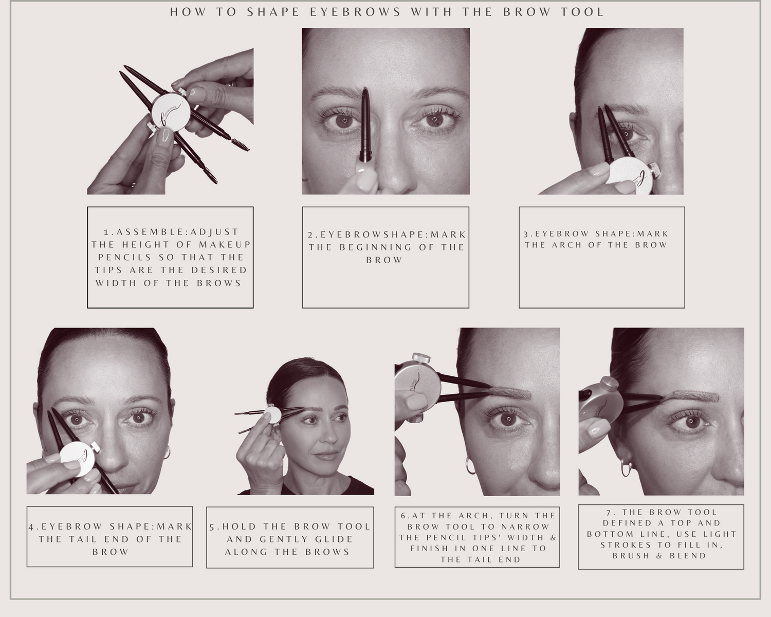 eyebrow shaping tool, brow tool, brow shaping tool, eyebrow tool Brow